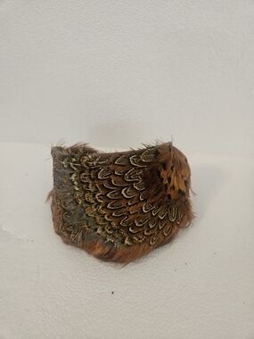 Feather Hair Cuff — Multi-Tone Brown Accent
